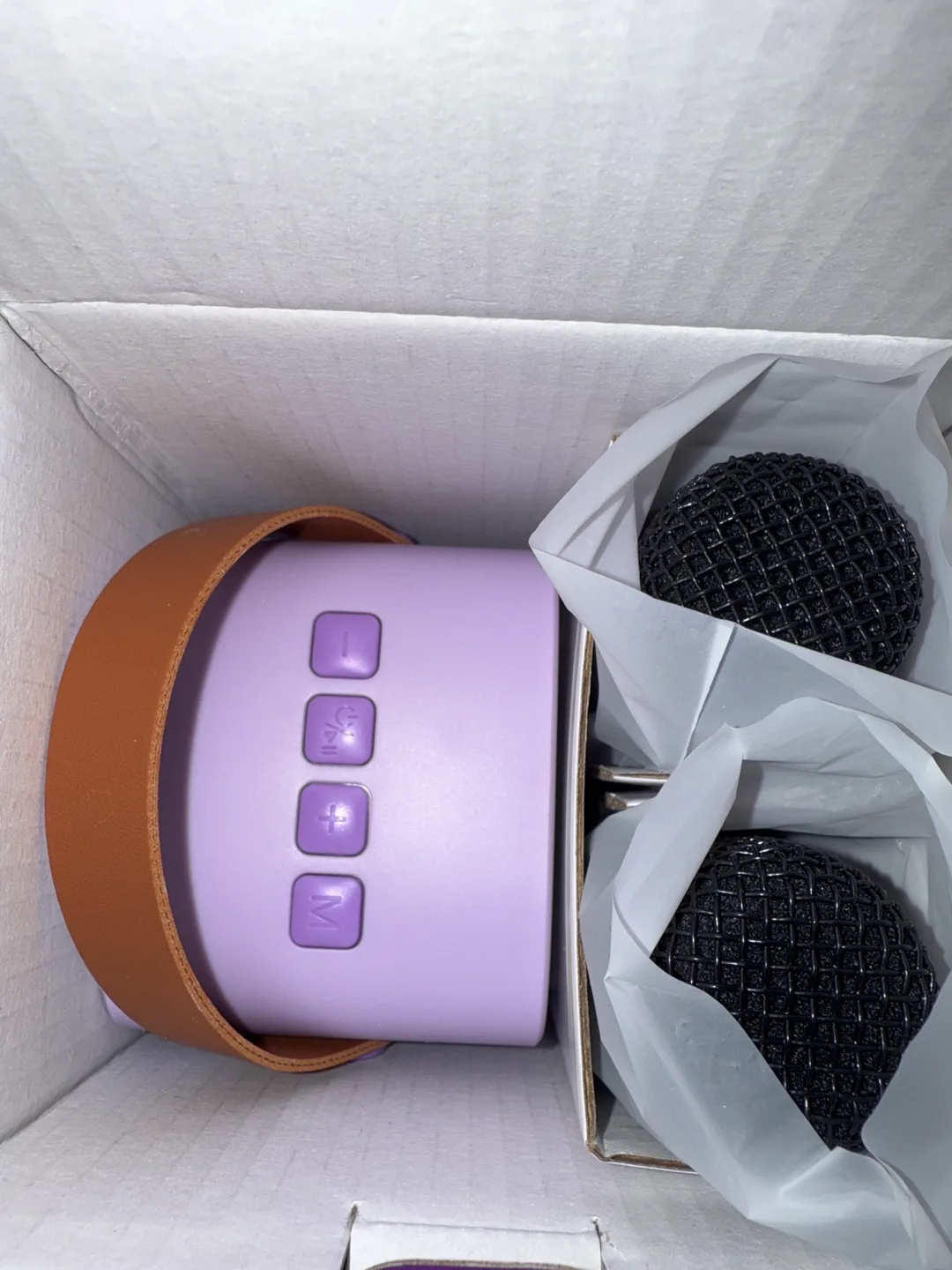 Mini Karaoke Machine with Wireless Microphones image indicator(2)