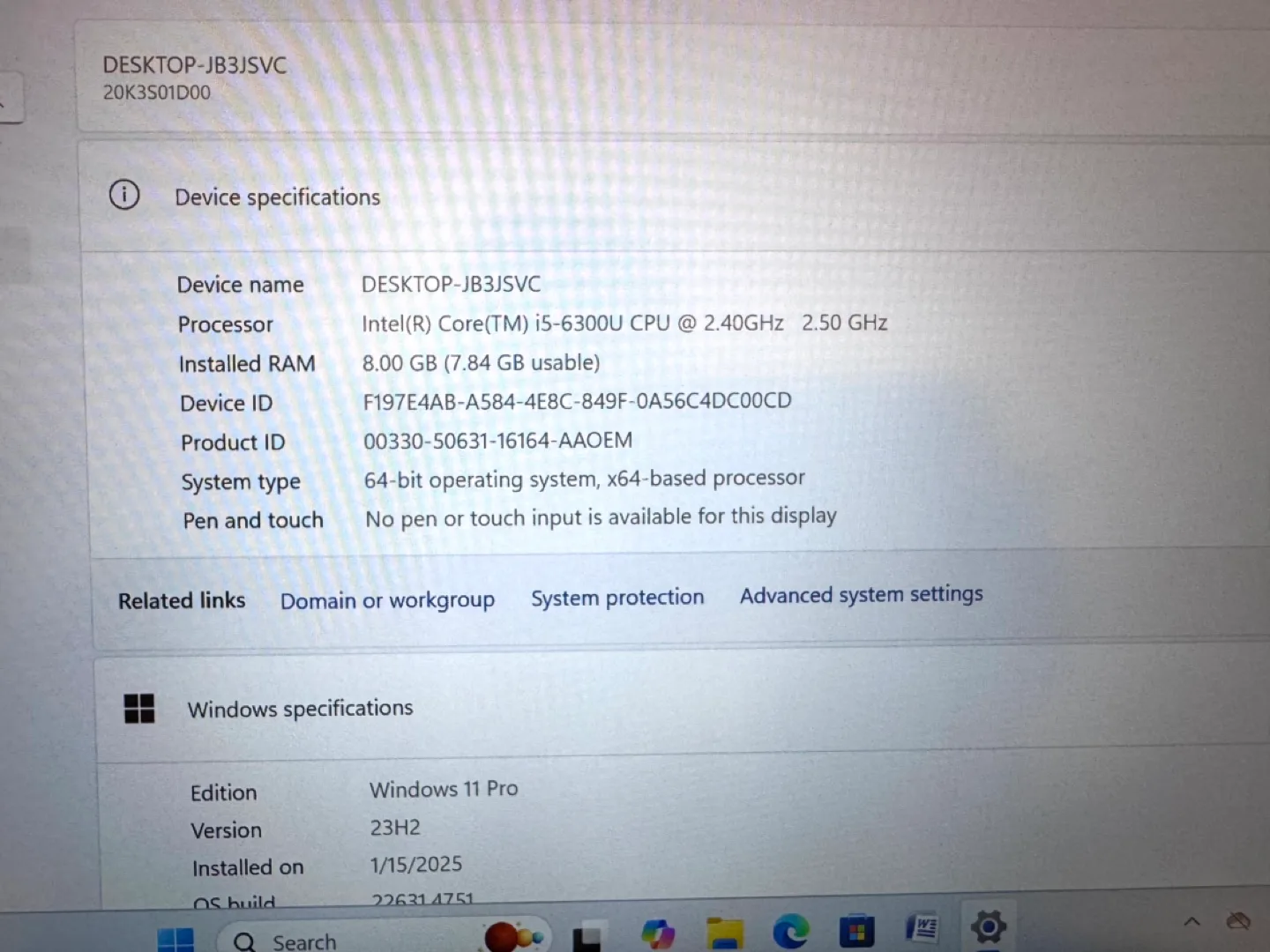 Lenovo X1 Carbon I5/8GB/256GB LTE 4G/Win 11 Laptop image indicator(3)