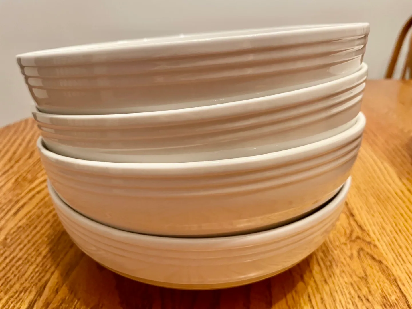 Mikasa White Ceramic Bowls Set of 5 image indicator(3)