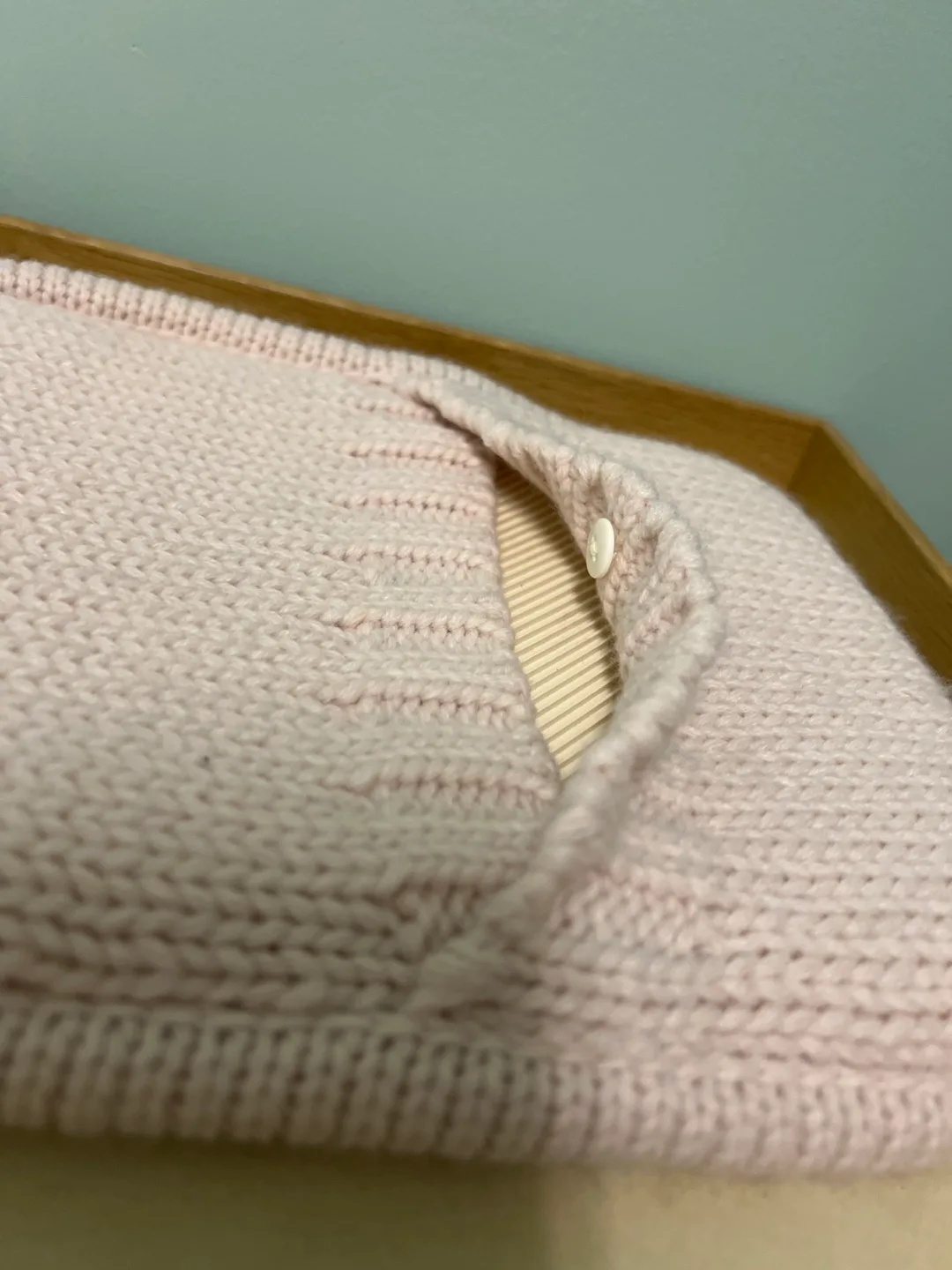 Pink Knit Hot Water Bottle Cover with Tassels image indicator(3)