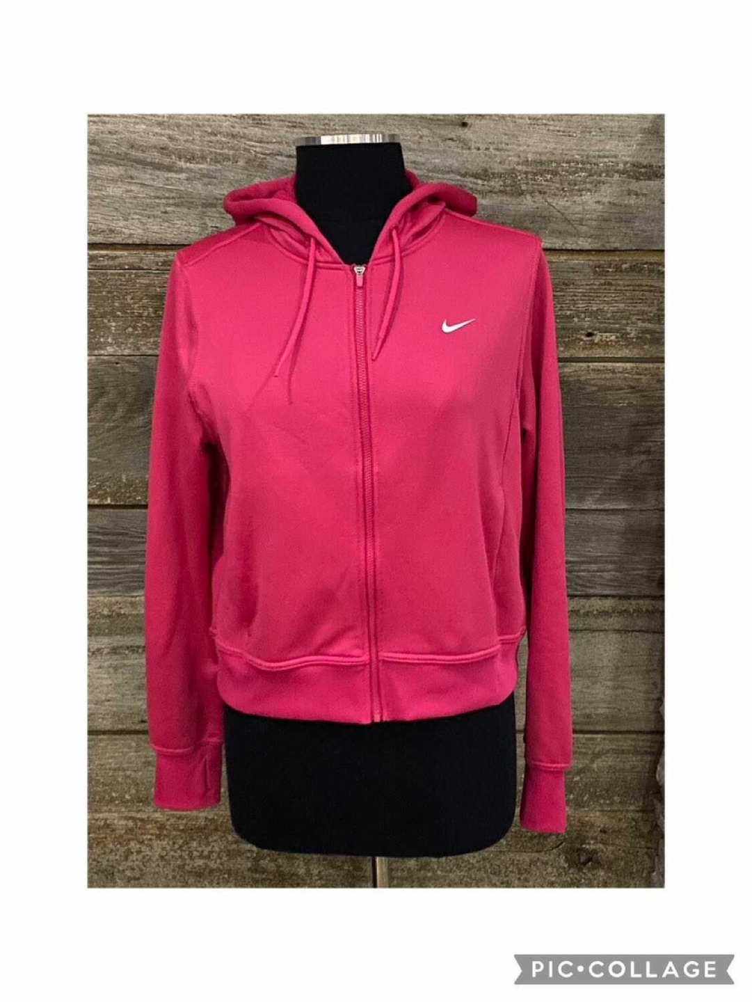 Nike Medium Pink Activewear Zippered Hoodie