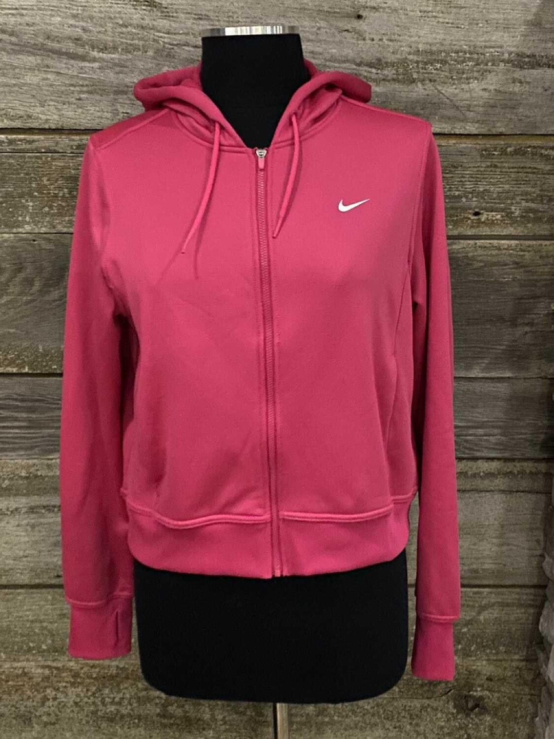 Nike Medium Pink Activewear Zippered Hoodie - photo 3