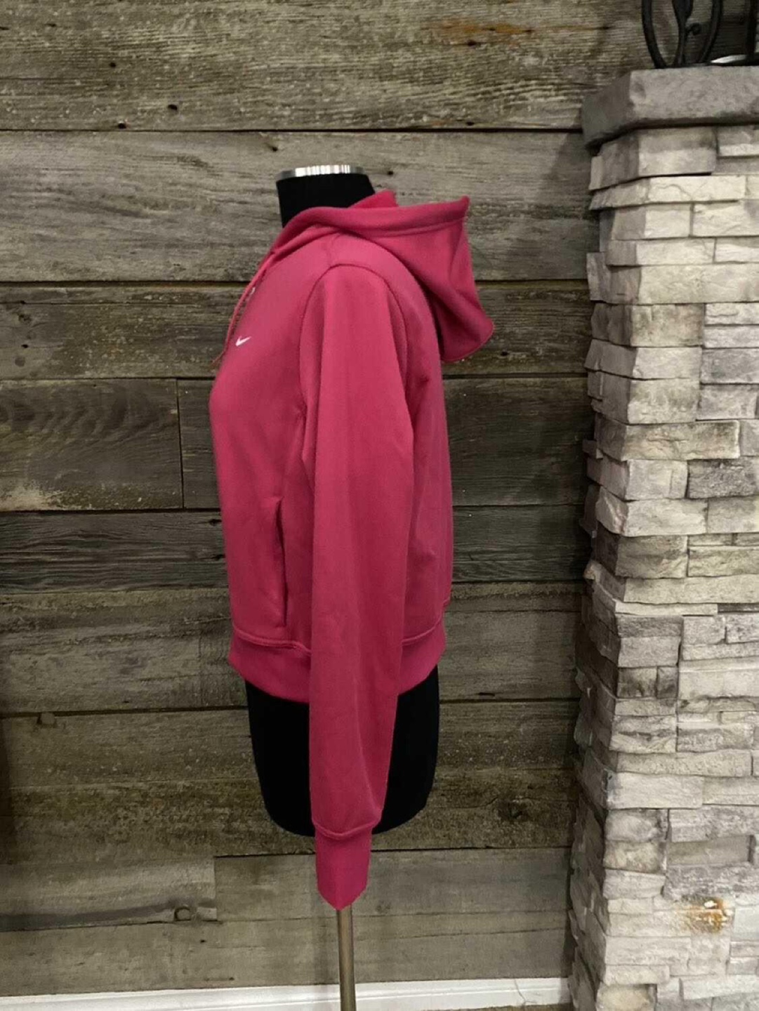 Nike Medium Pink Activewear Zippered Hoodie - photo 4