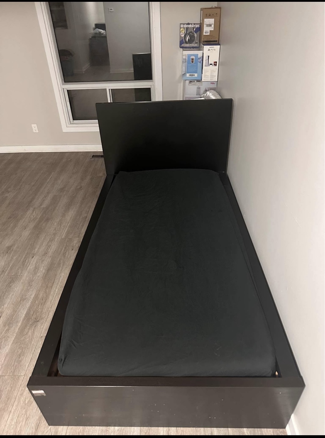 IKEA MALM Single Bed Frame - Black-Brown - photo 2
