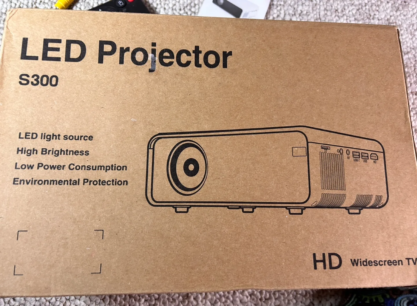 S300 1080p LED Projector - Home Theater Projector image indicator(3)