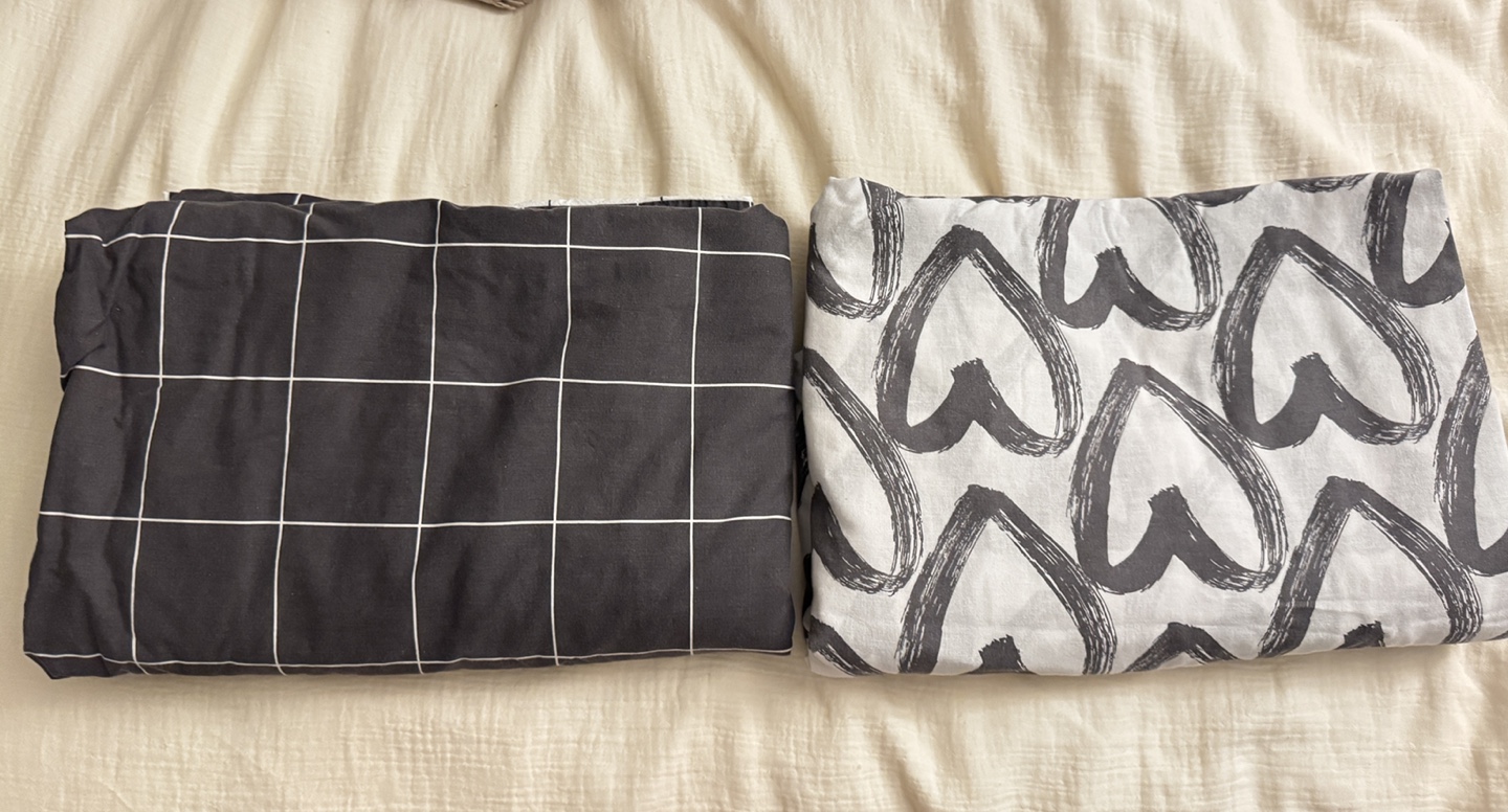 Two IKEA twin Duvet Cover Sets