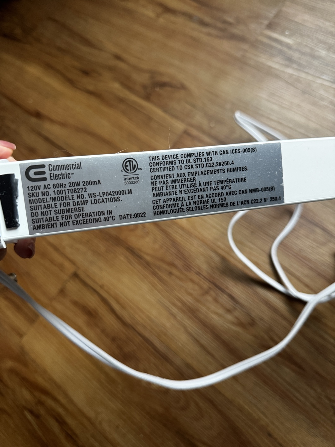Commercial Electric 3ft LED Light Tube - photo 2