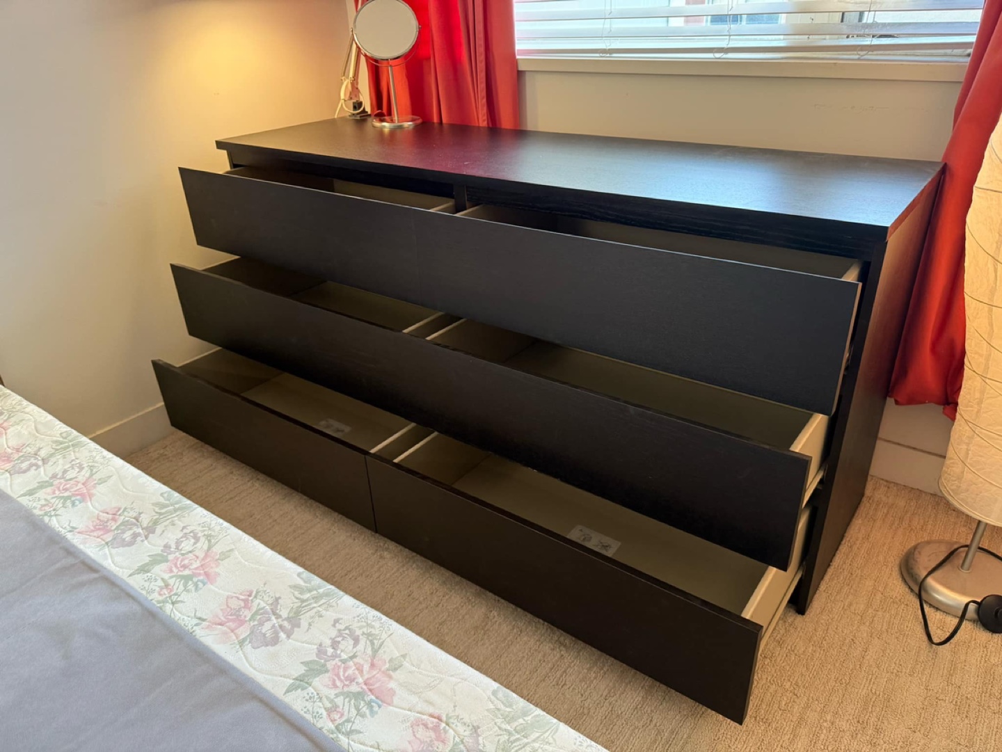 IKEA MALM 6-drawer dresser - Black-brown - photo 3