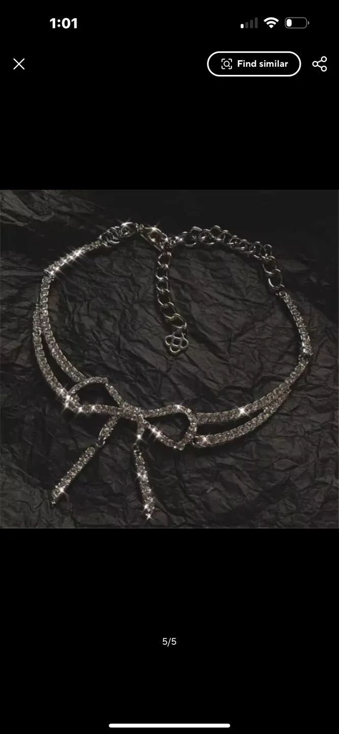 Rhinestone Choker Necklace image indicator(3)