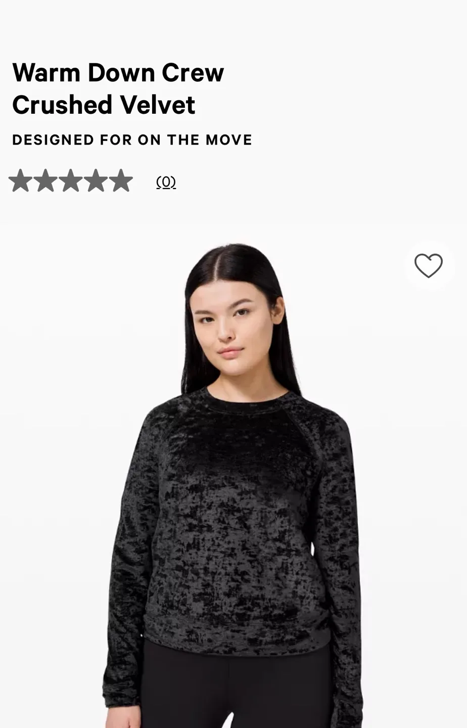 Lululemon black crushed velvet sweater size 8 image indicator(5)