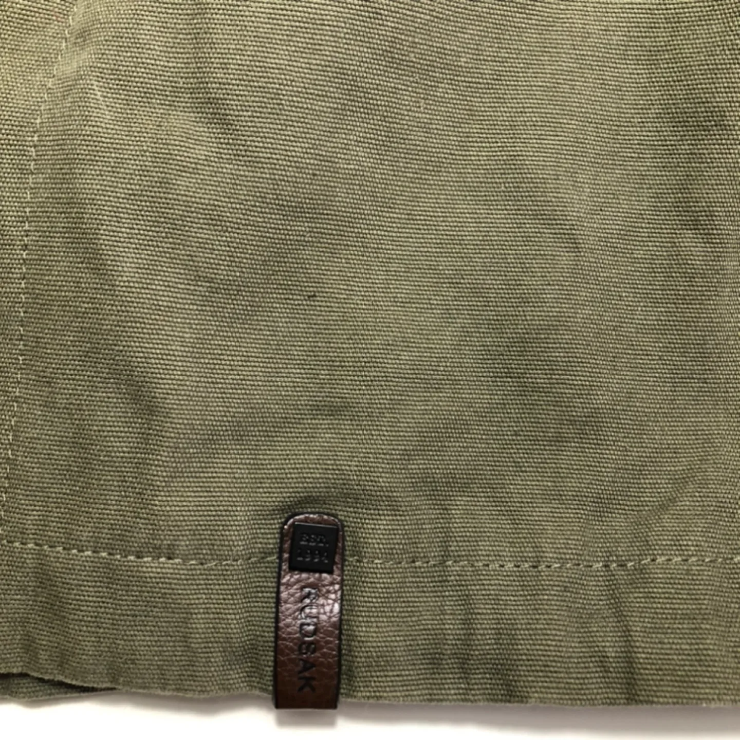 Rudsak Olive Green Leather Sleeve Hooded Jacket image indicator(6)