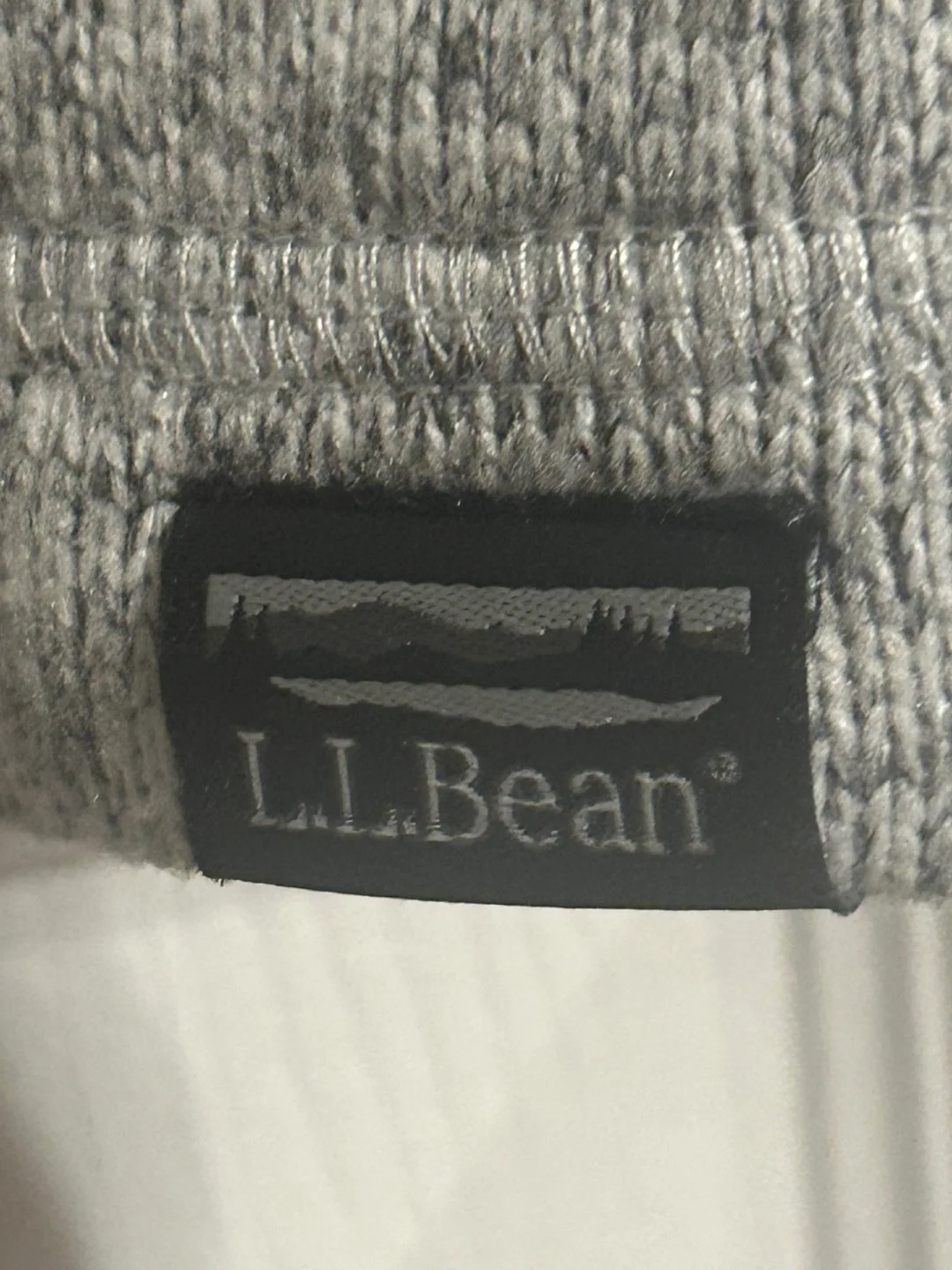 L.L.Bean Women's Size Large Grey Fleece Zip-Up Hoodie image indicator(2)