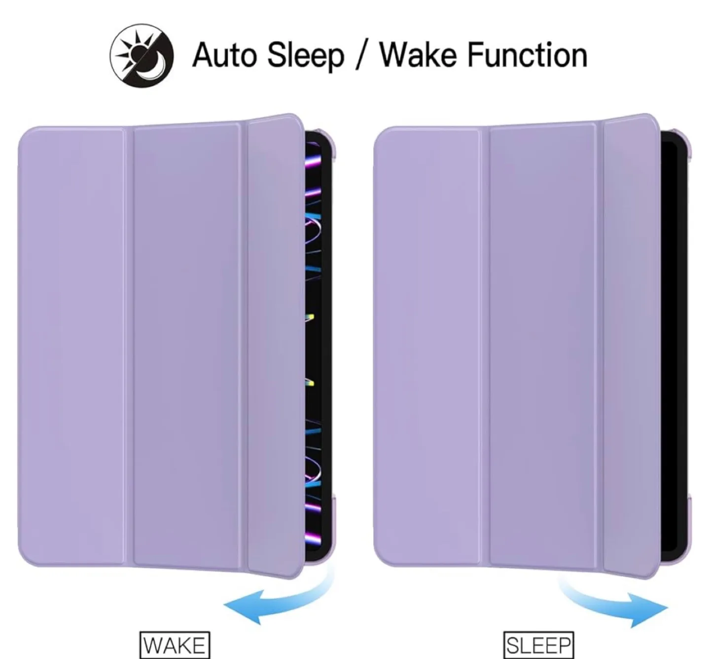 JETech Protective Case for Tablet - Light Purple image indicator(6)