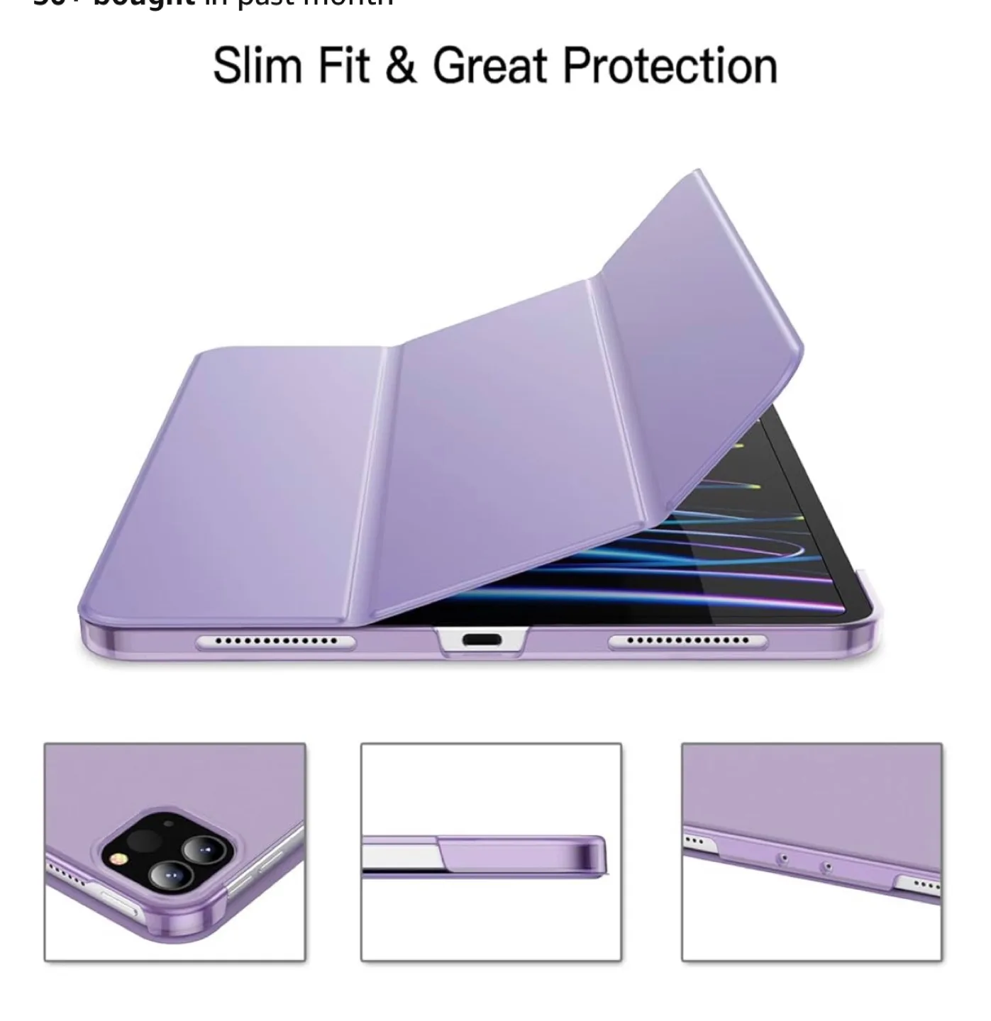 JETech Protective Case for Tablet - Light Purple image indicator(8)