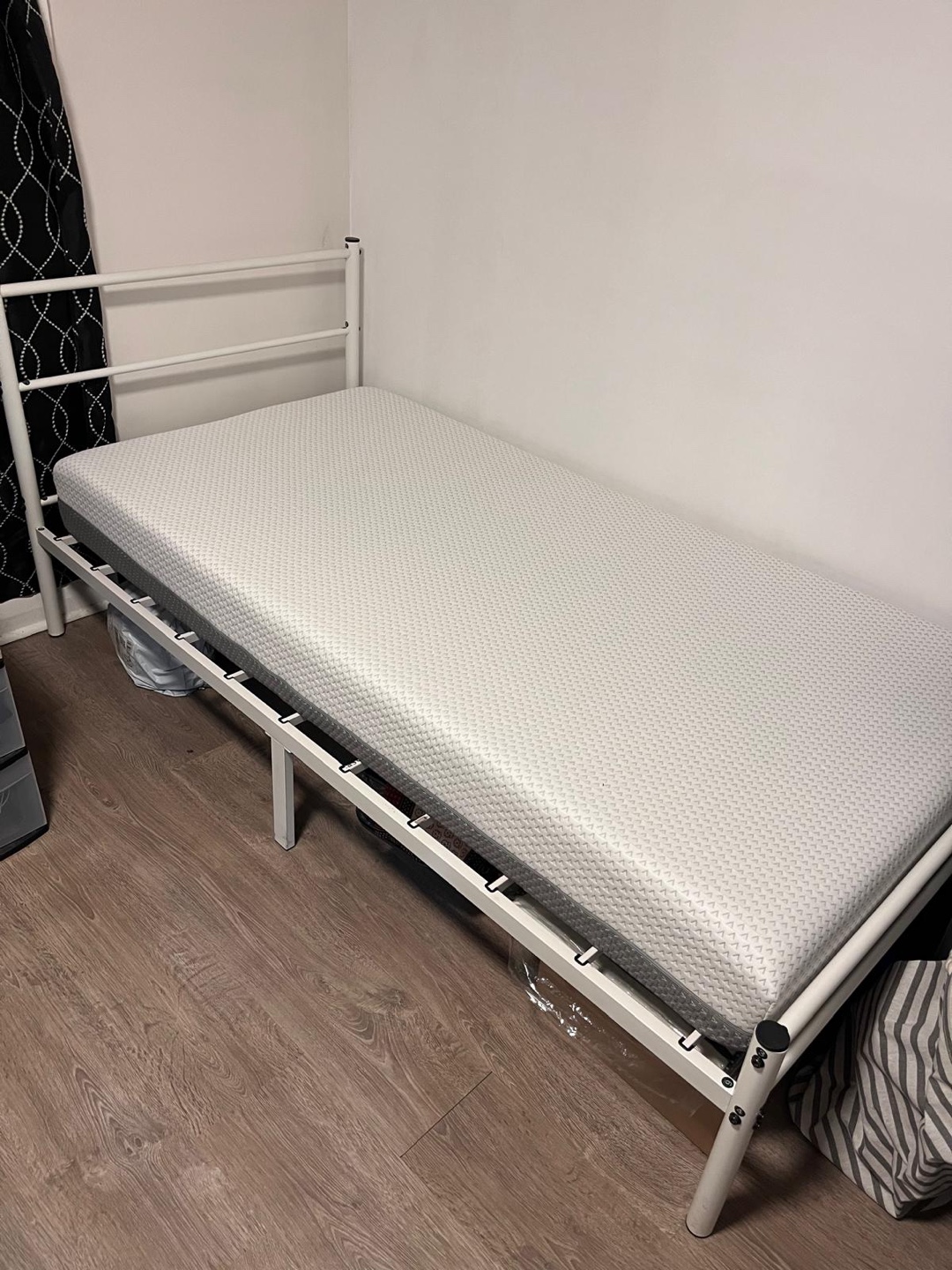 Twin Mattress and Metal Frame - photo 2