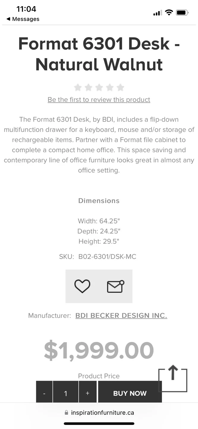 Format 6301 Desk - Natural Walnut image indicator(6)