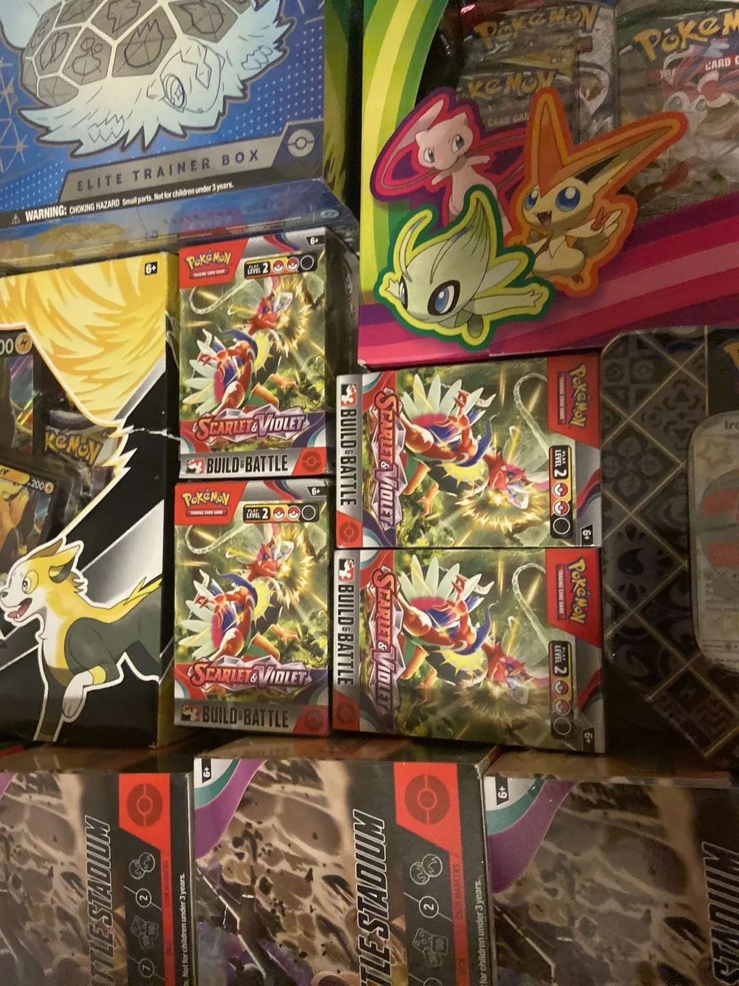 MASSIVE Sealed Pokemon Card Bundle -  ETBs, PCs, evo skies image indicator(5)
