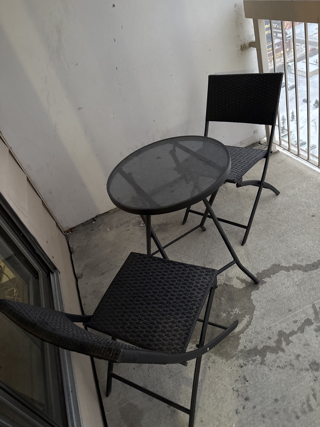 Need to be gone soon!!!!Balcony Patio Set - Two Chairs and Table