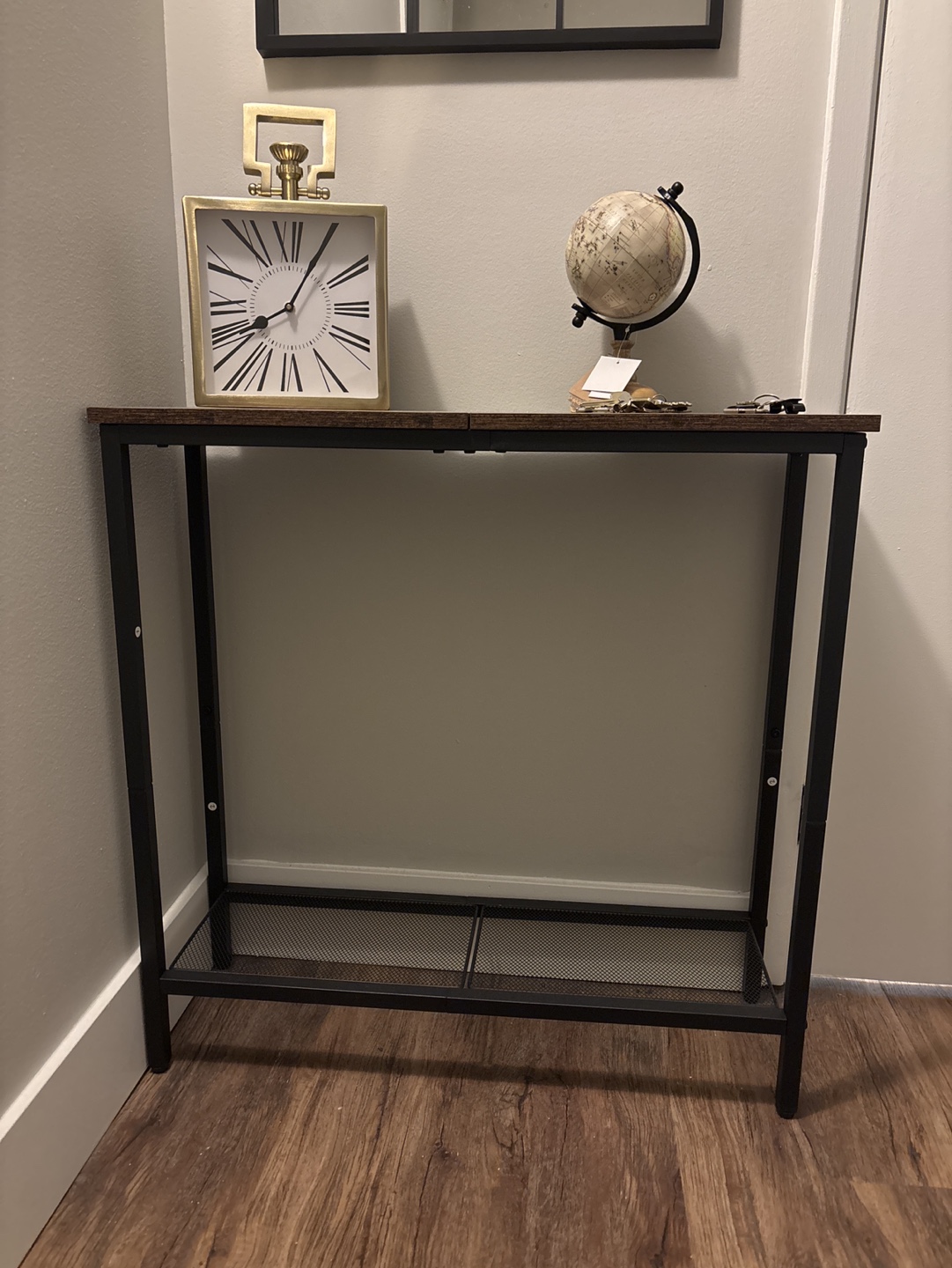 Need to be gone soon!!!! Black Metal Console Table with Shelf