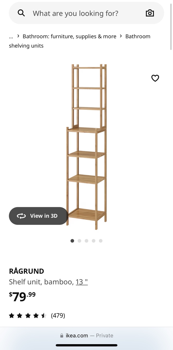 IKEA RÅGRUND Bamboo Shelf Unit - photo 4