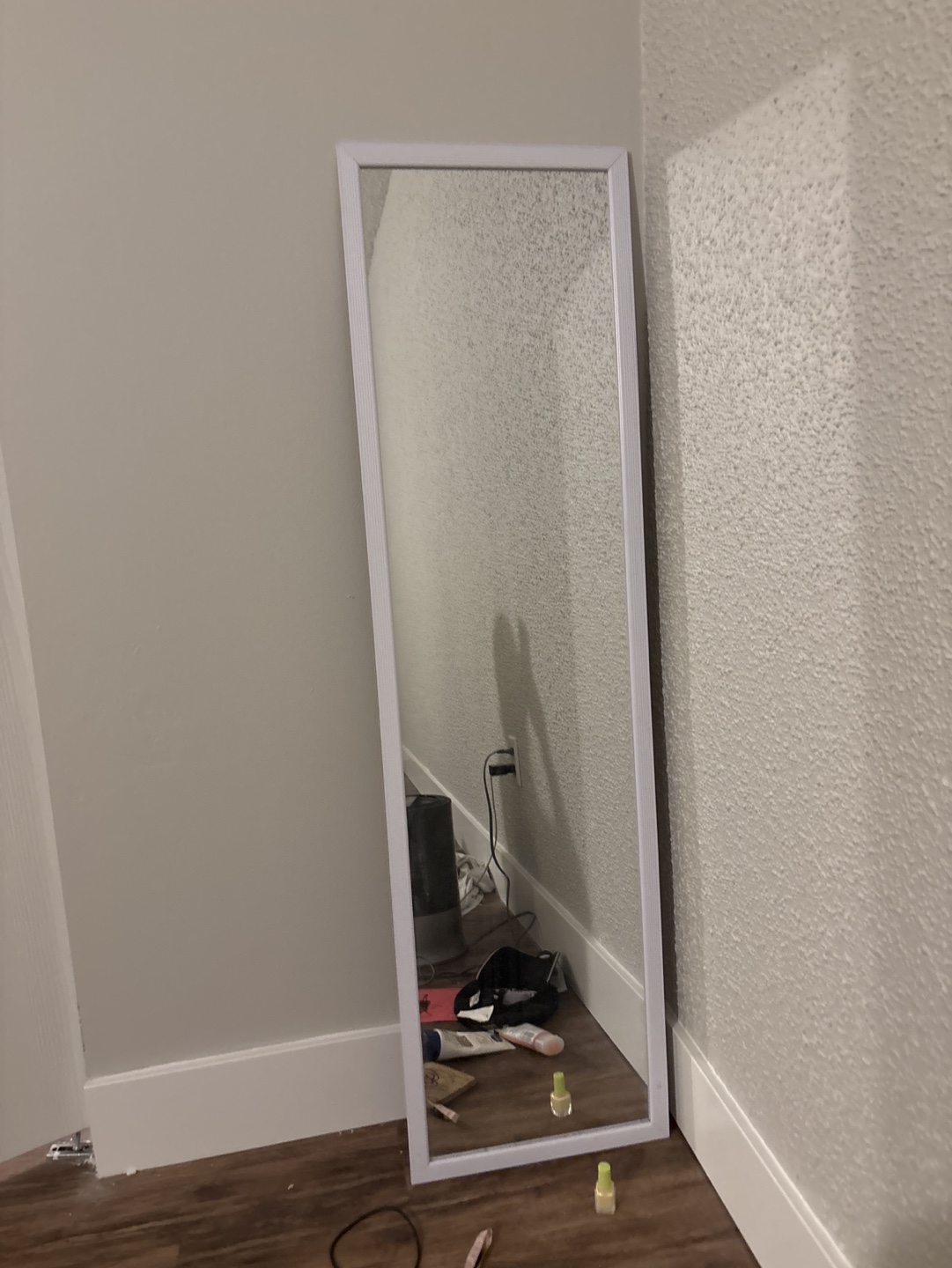 Full Length White Frame Mirror