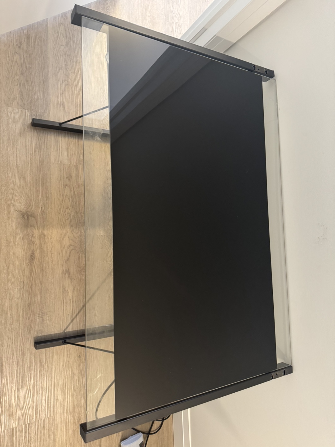 Glass Top Desk and Chair