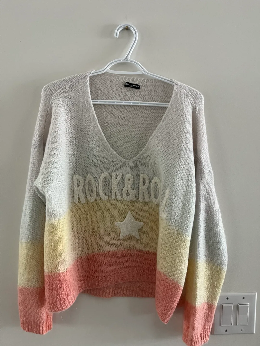 Zara Giannni Knit Pastel Sweater thumbnail