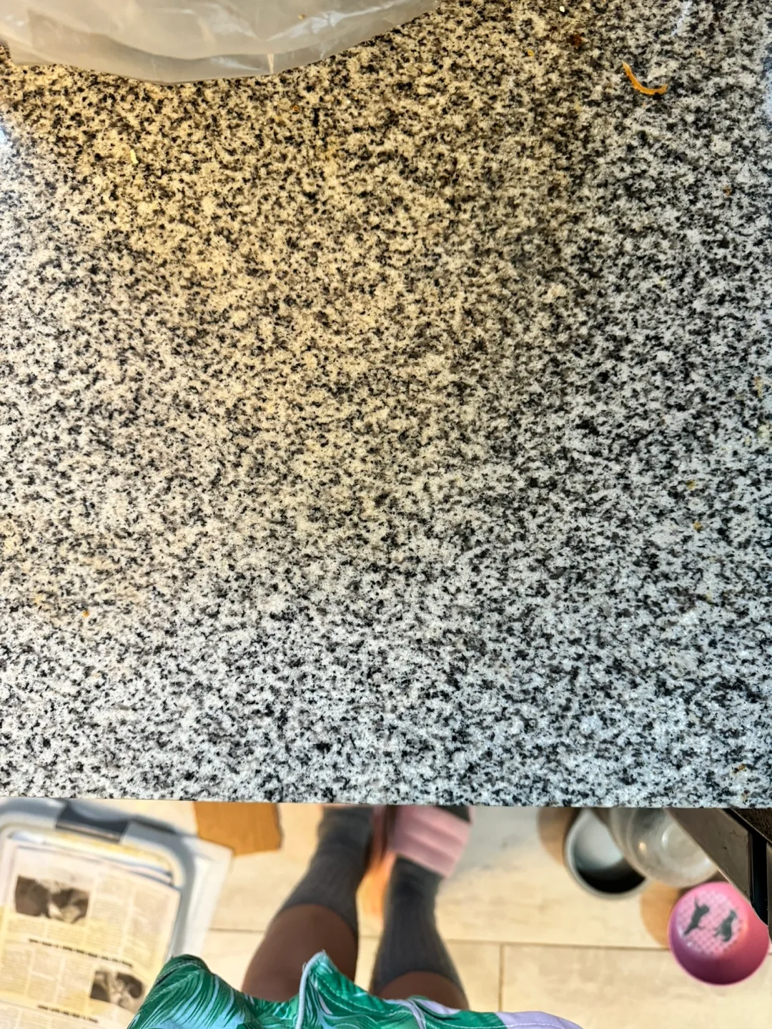 Black Kitchen Cart with Granite Top image indicator(3)