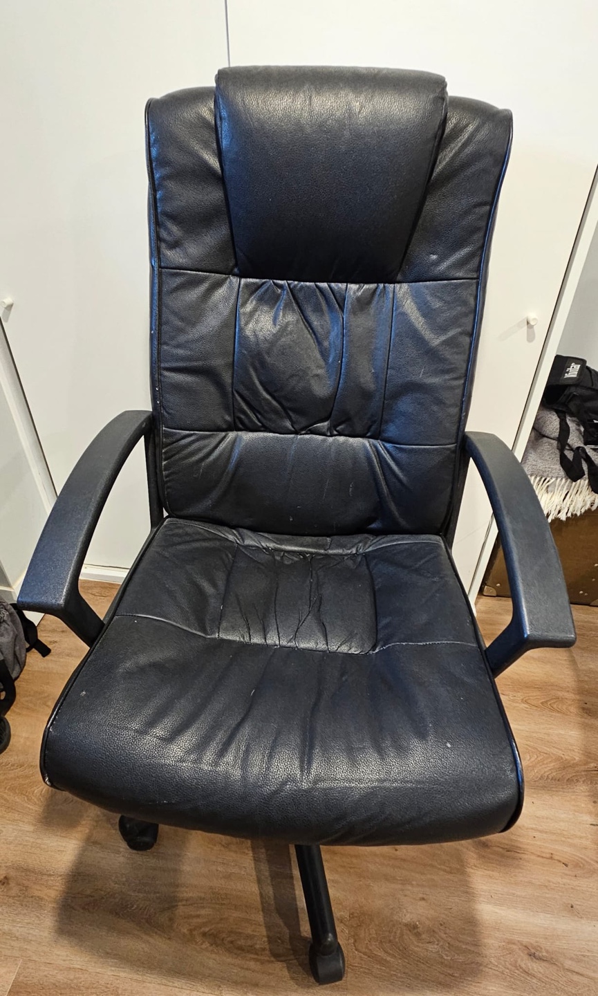 Black Leather Office Chair