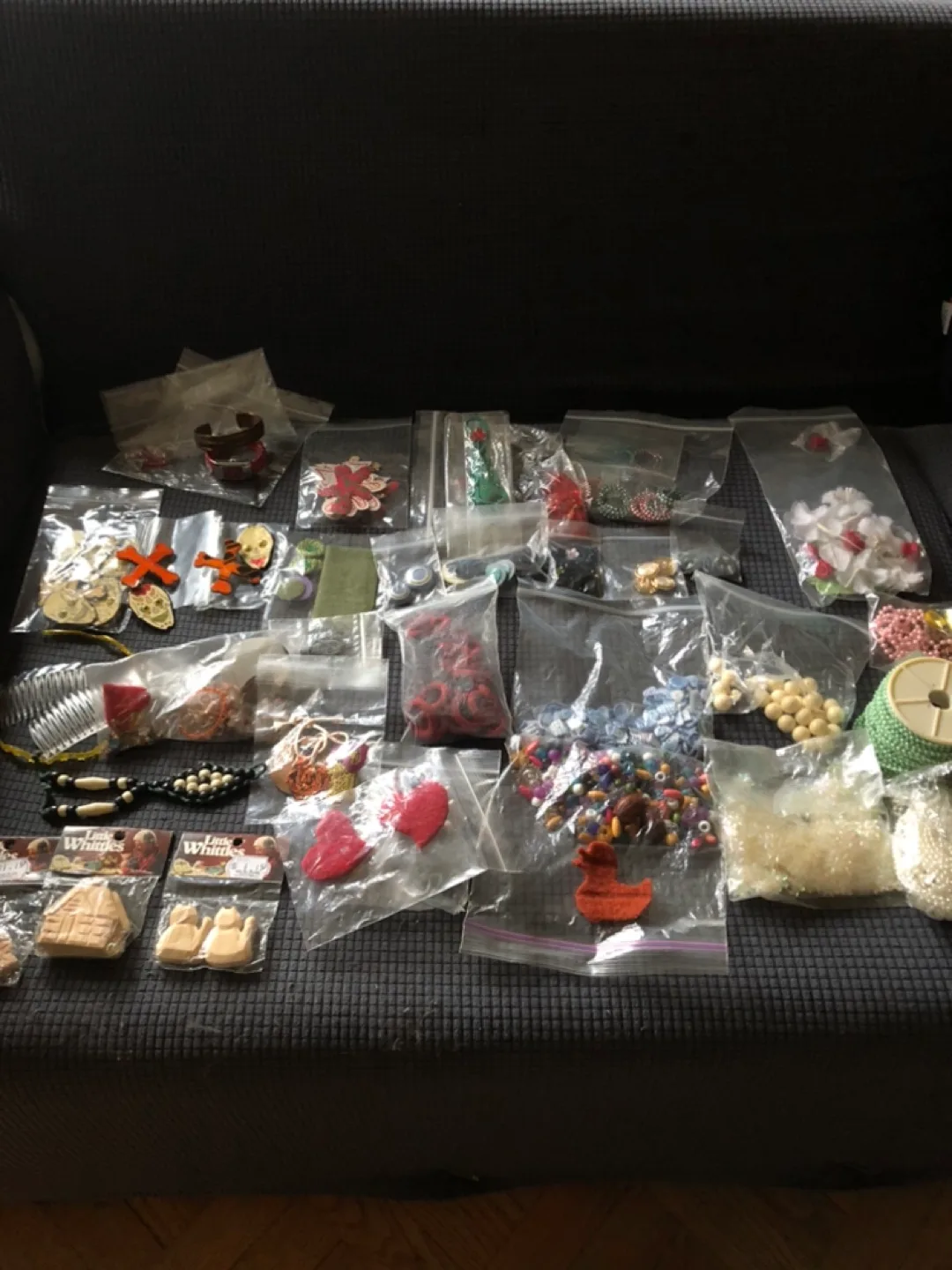 Craft Supplies Lot: Beads, Buttons, Findings & More! image indicator(3)