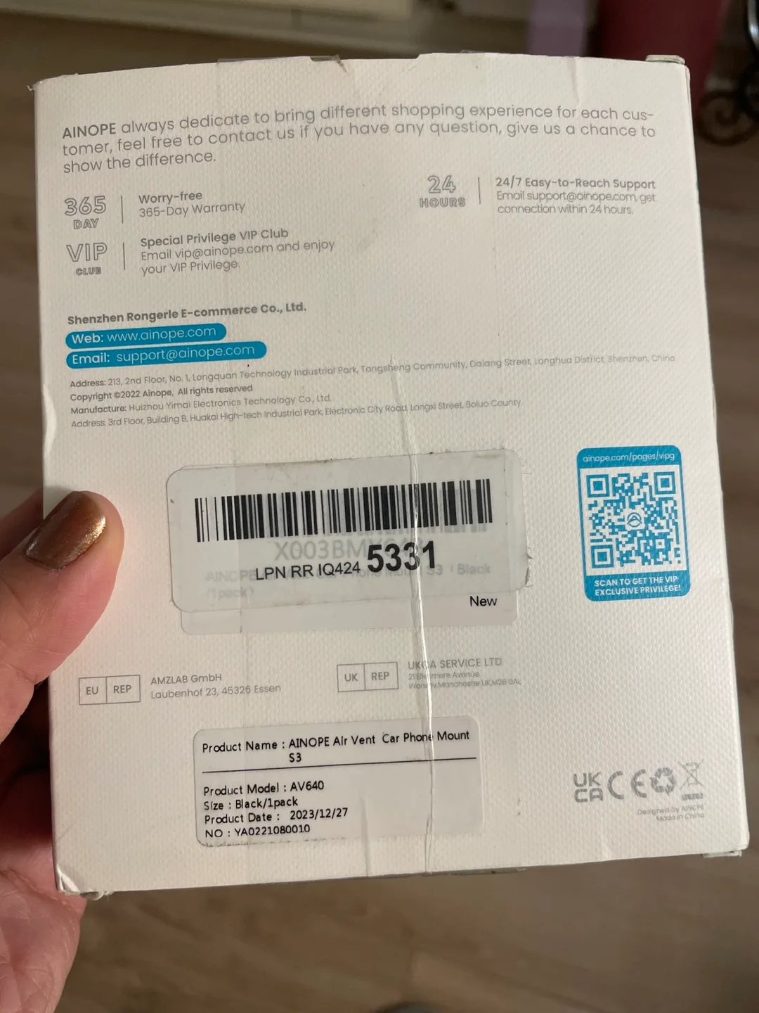 AINOPE AV640 Air Vent Car Phone Mount image indicator(2)