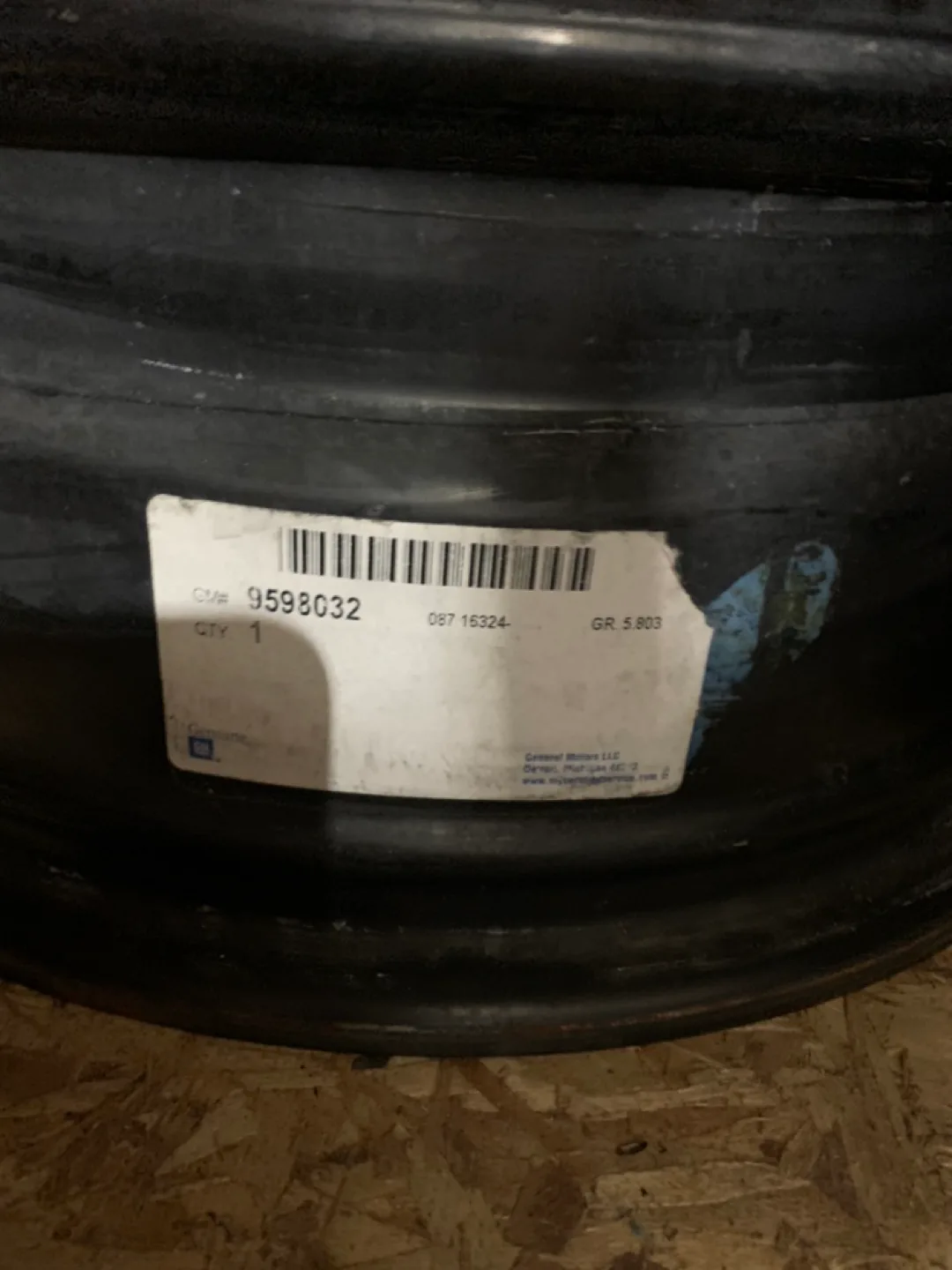 GM Genuine 17in Black Painted Wheel Rim image indicator(7)