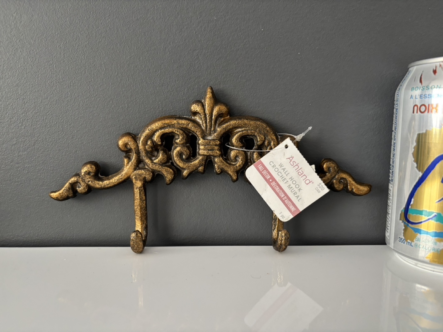 Ashland Gold Ornate Wall Hook
