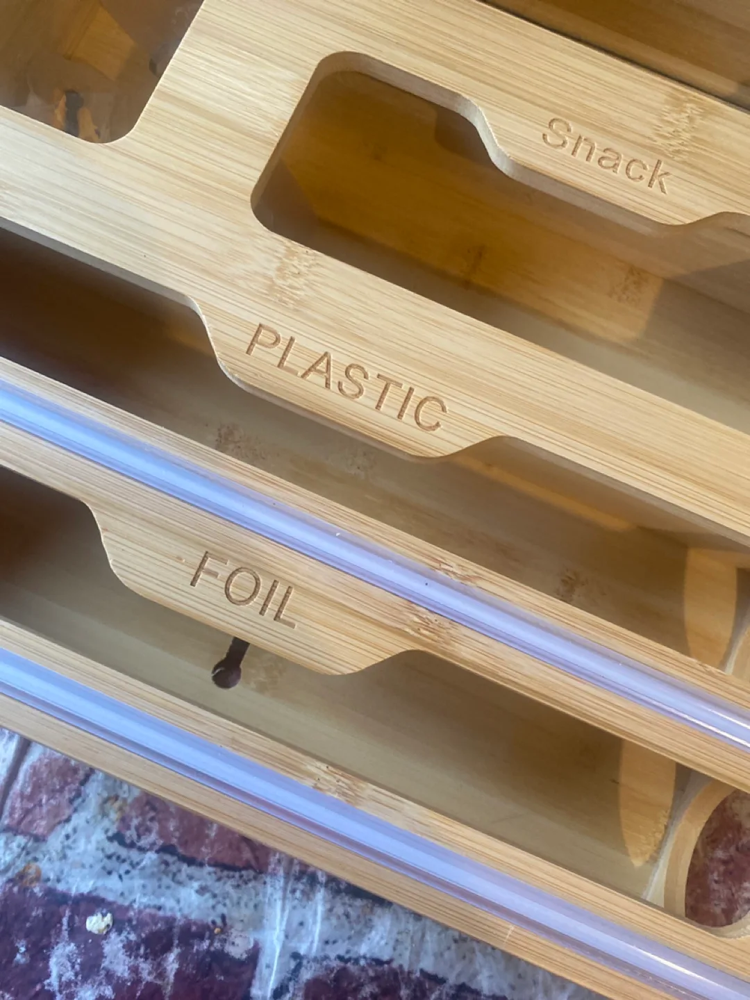 Bamboo Wall-Mounted Food Storage Organizer 🏈 image indicator(6)