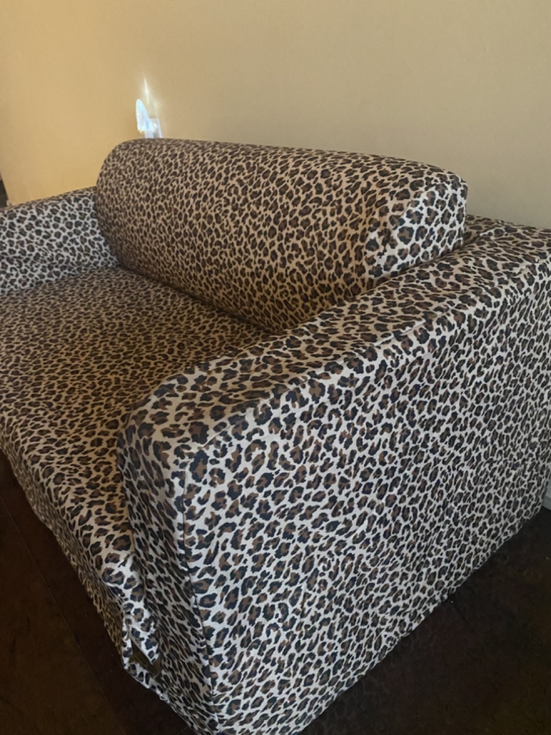 Kids' Leopard Print Futon Sofa