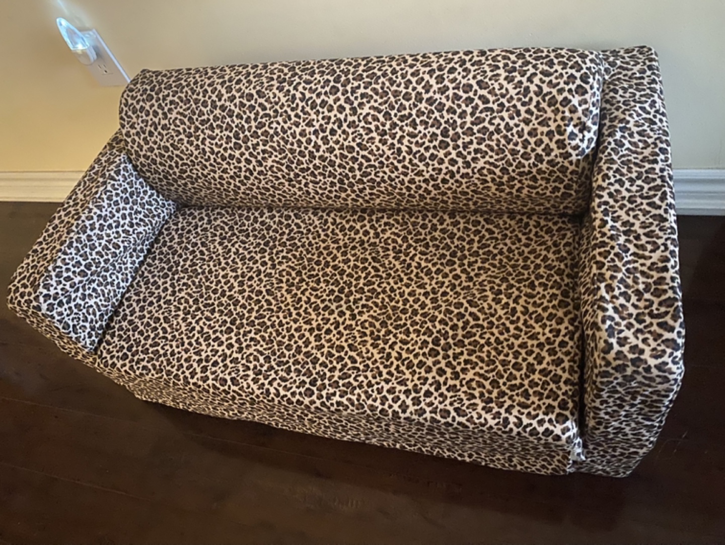 Kids' Leopard Print Futon Sofa - photo 3