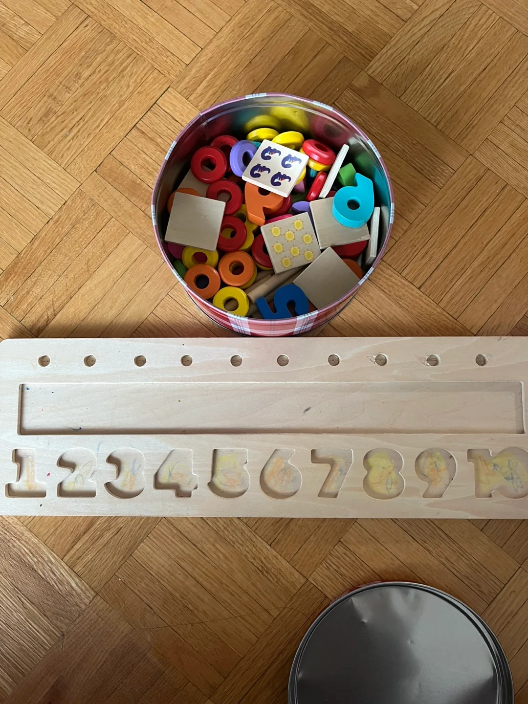 Wooden Number Learning Toy Set (First hand owner) thumbnail