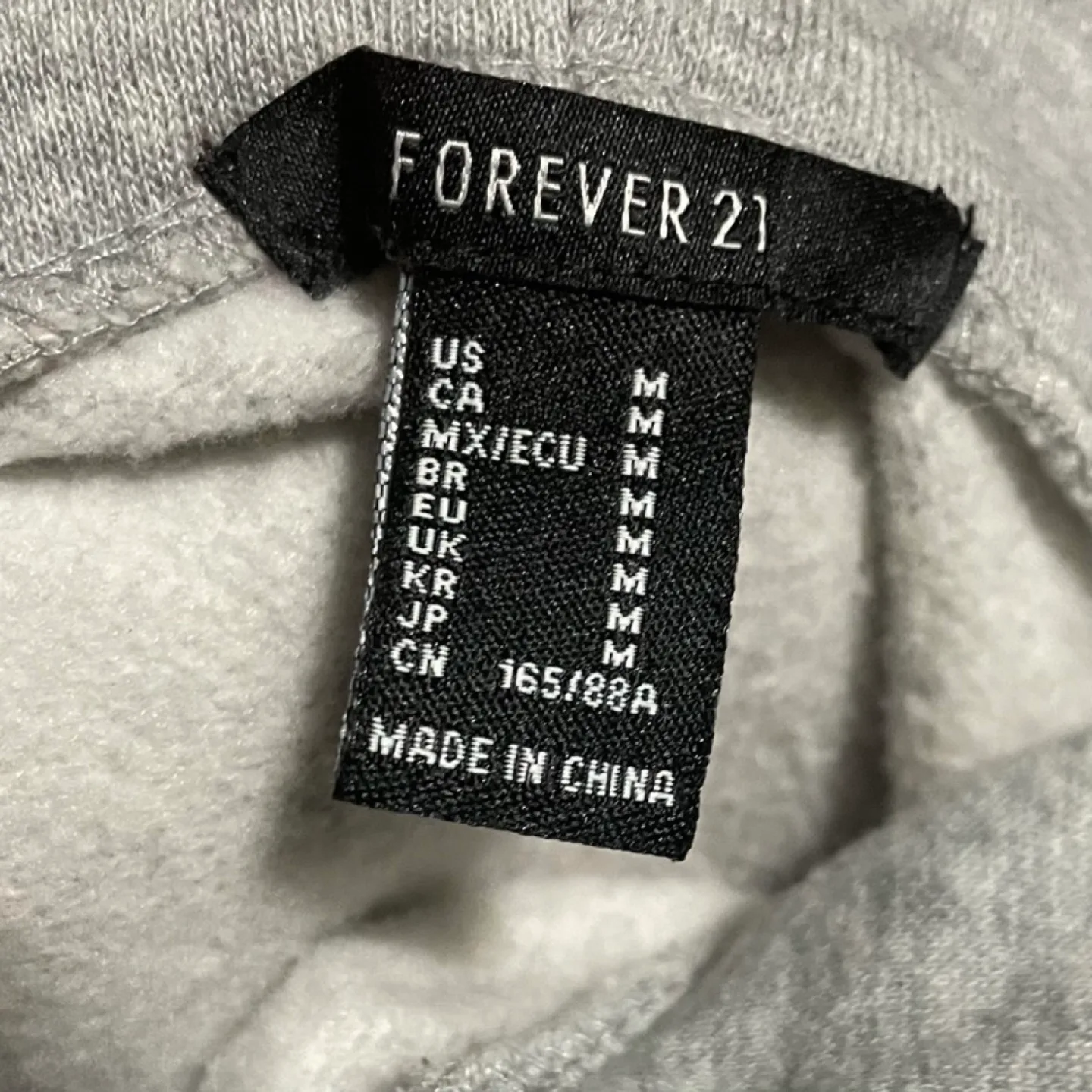 Forever 21 Cropped Sweatshirt Hoodie. Size Medium image indicator(7)