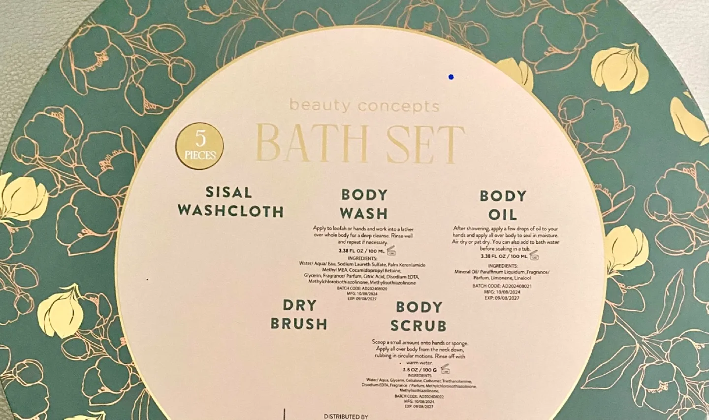 Beauty Concepts Citrus & Sage Bath Set - 5 Piece Gift Set image indicator(2)