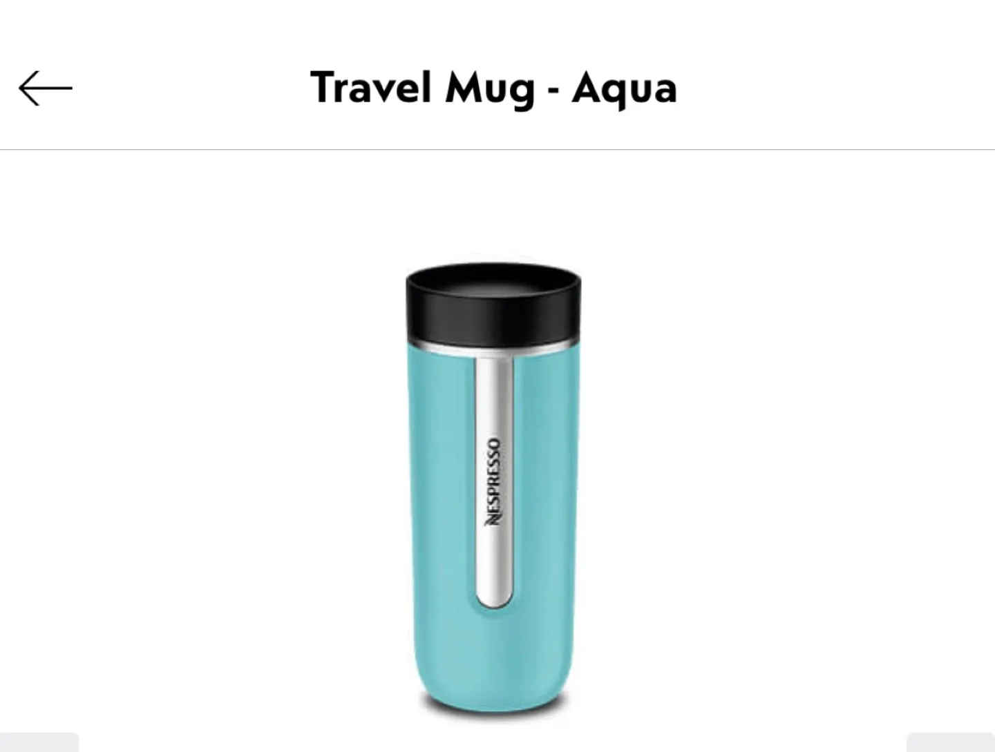 Brand new w/box Nespresso Travel Mugs - Aqua and Terracotta image indicator(2)
