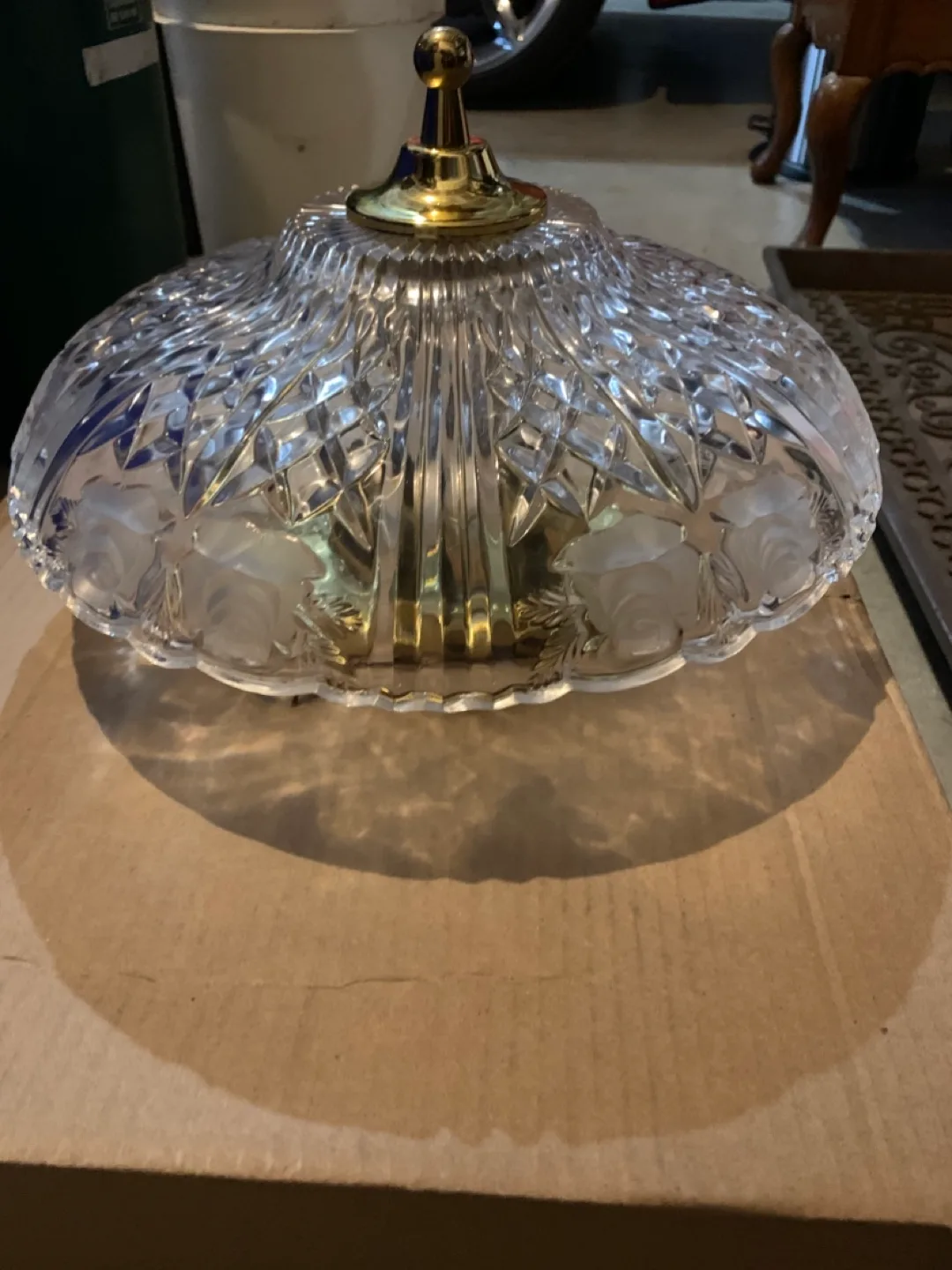 PRICE DROP Crystal Glass Ceiling Light Fixture🏈 image indicator(2)