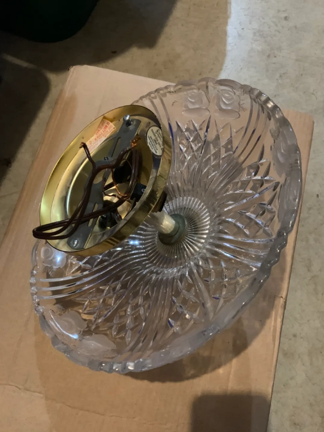 PRICE DROP Crystal Glass Ceiling Light Fixture🏈 image indicator(3)