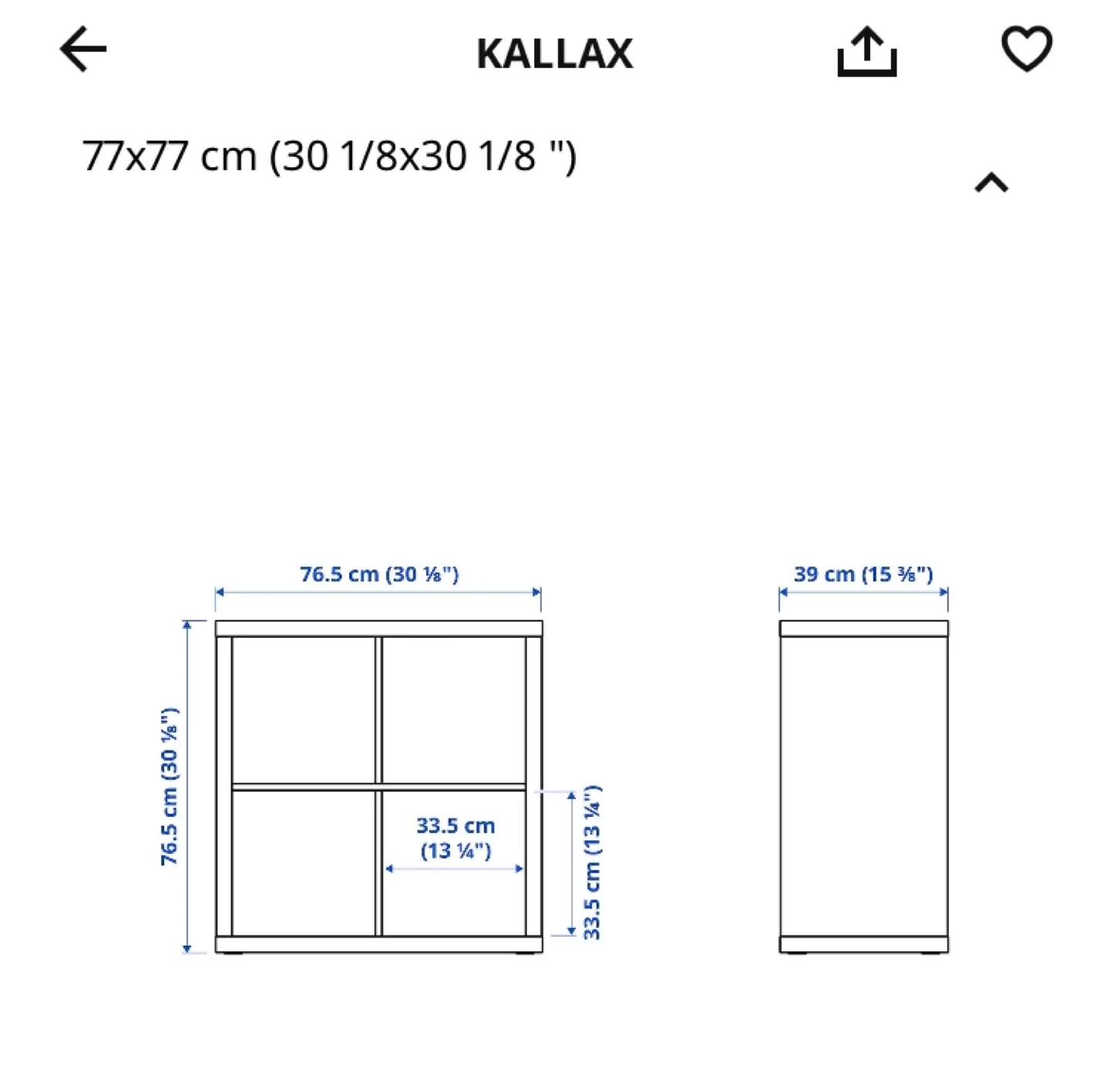IKEA Kallax 2x2 White Shelving Unit image indicator(5)