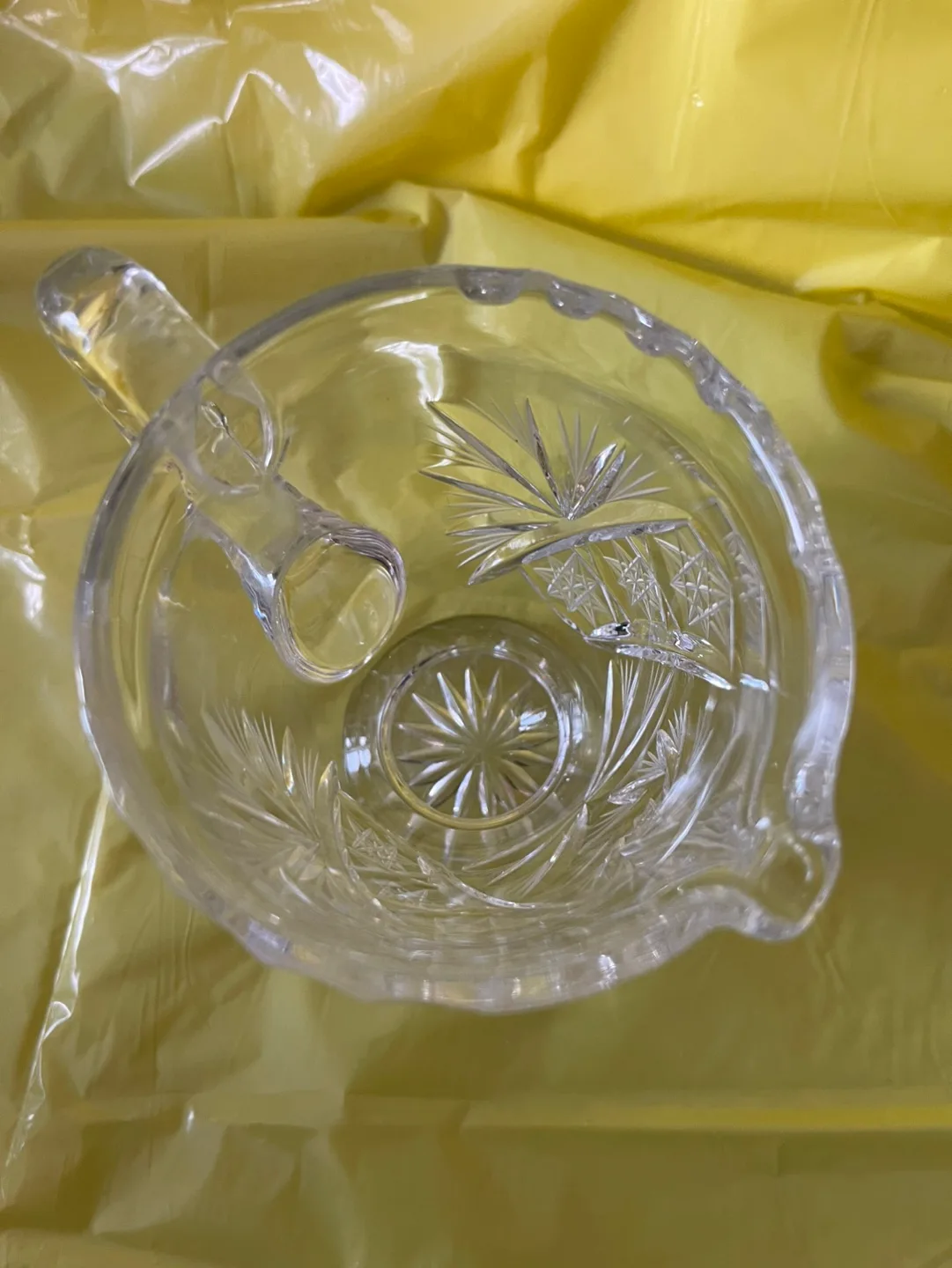 Vintage Crystal Creamer/Syrup Cup ! image indicator(2)