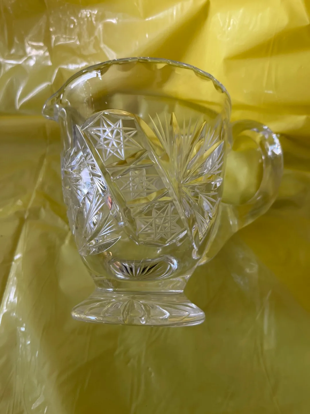 Vintage Crystal Creamer/Syrup Cup ! image indicator(6)