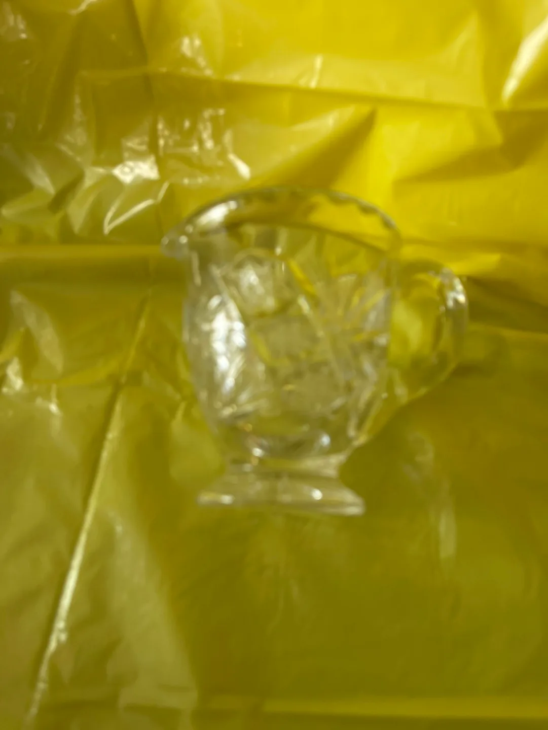 Vintage Crystal Creamer/Syrup Cup ! image indicator(9)