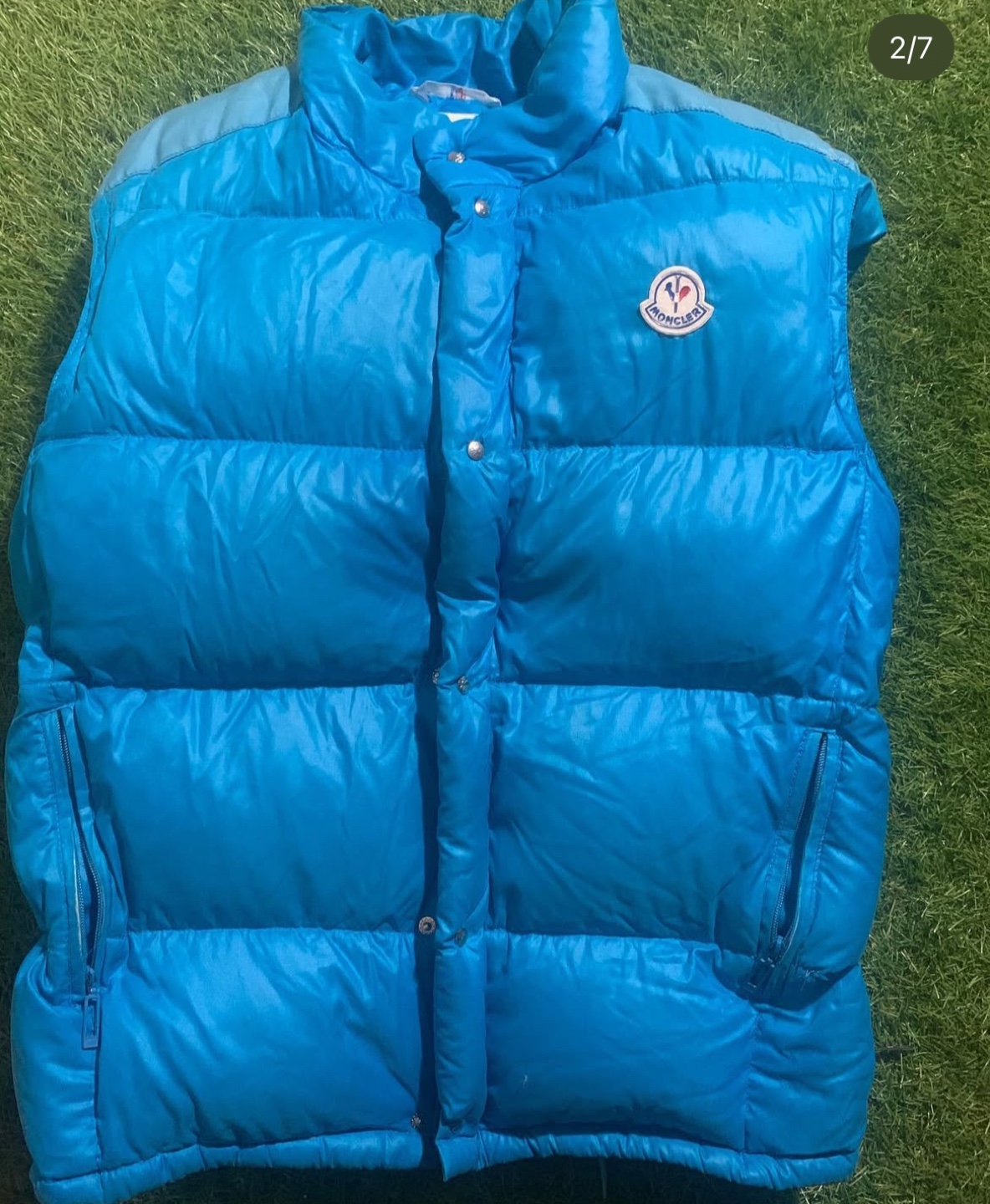 Vintage Moncler puffer jacket/vest (size 8: medium/large) - photo 2