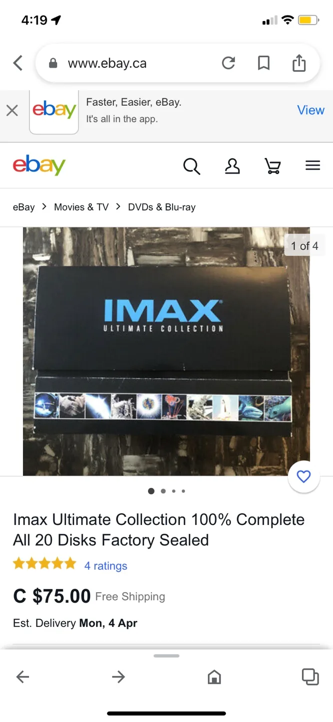 IMAX Ultimate Collection - 20 Factory Sealed DVDs🏈 image indicator(2)