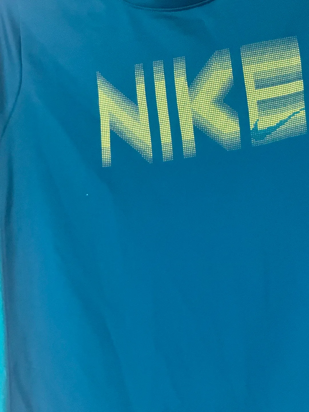 Nike Dri-FIT Boy's Teal T-Shirt Sz L 🏈 image indicator(3)