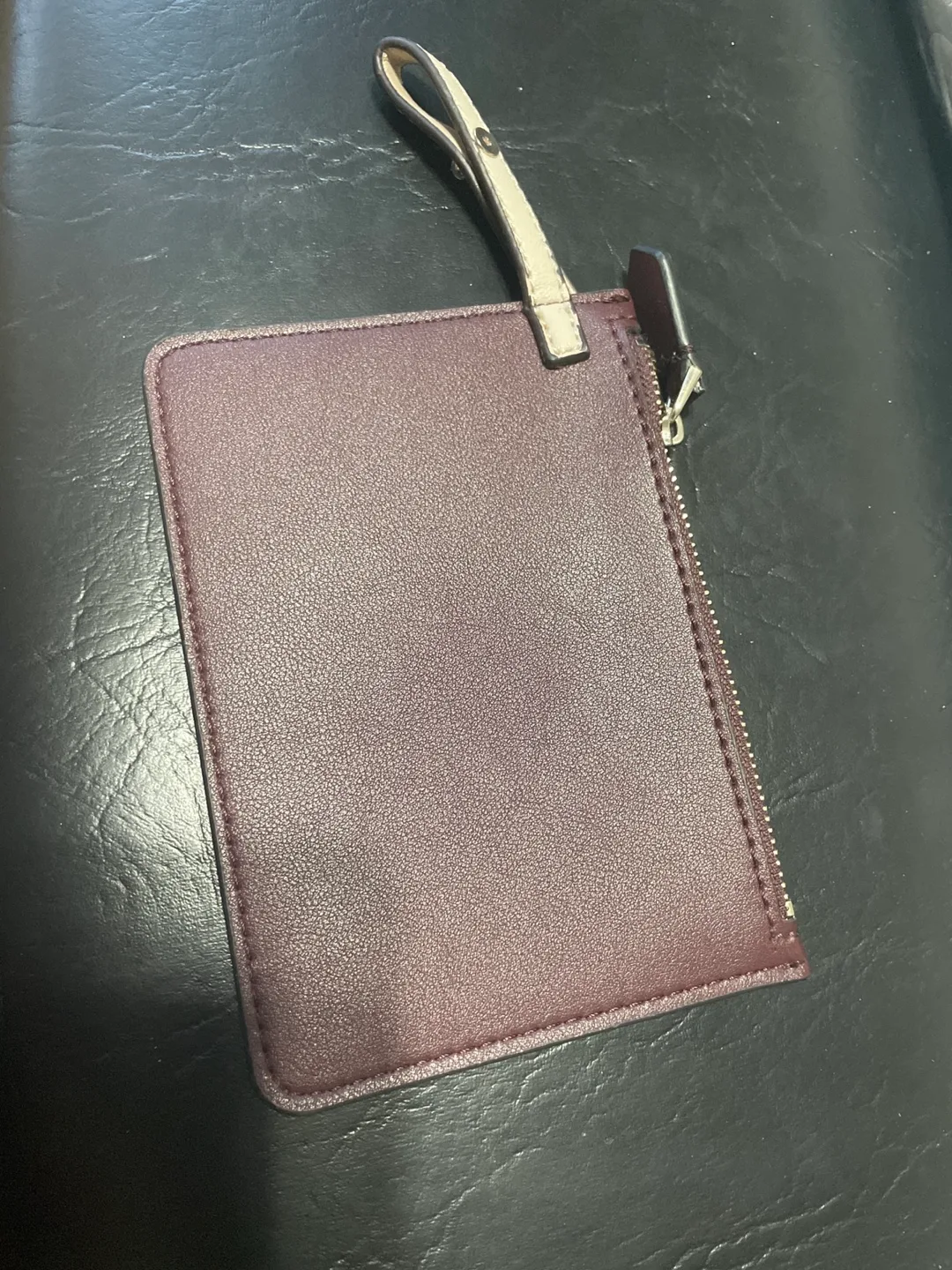 GUESS Maroon Zipper Pouch image indicator(2)
